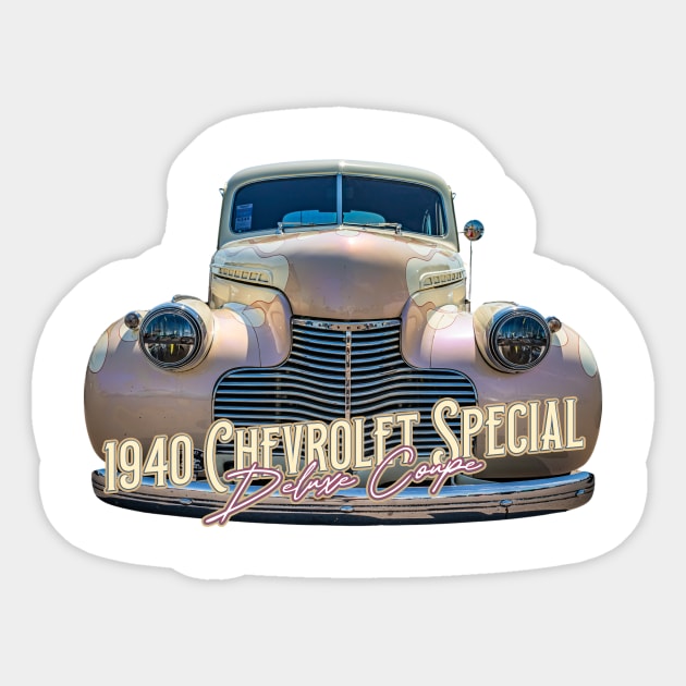 1940 Chevrolet Special Deluxe Coupe Sticker by Gestalt Imagery